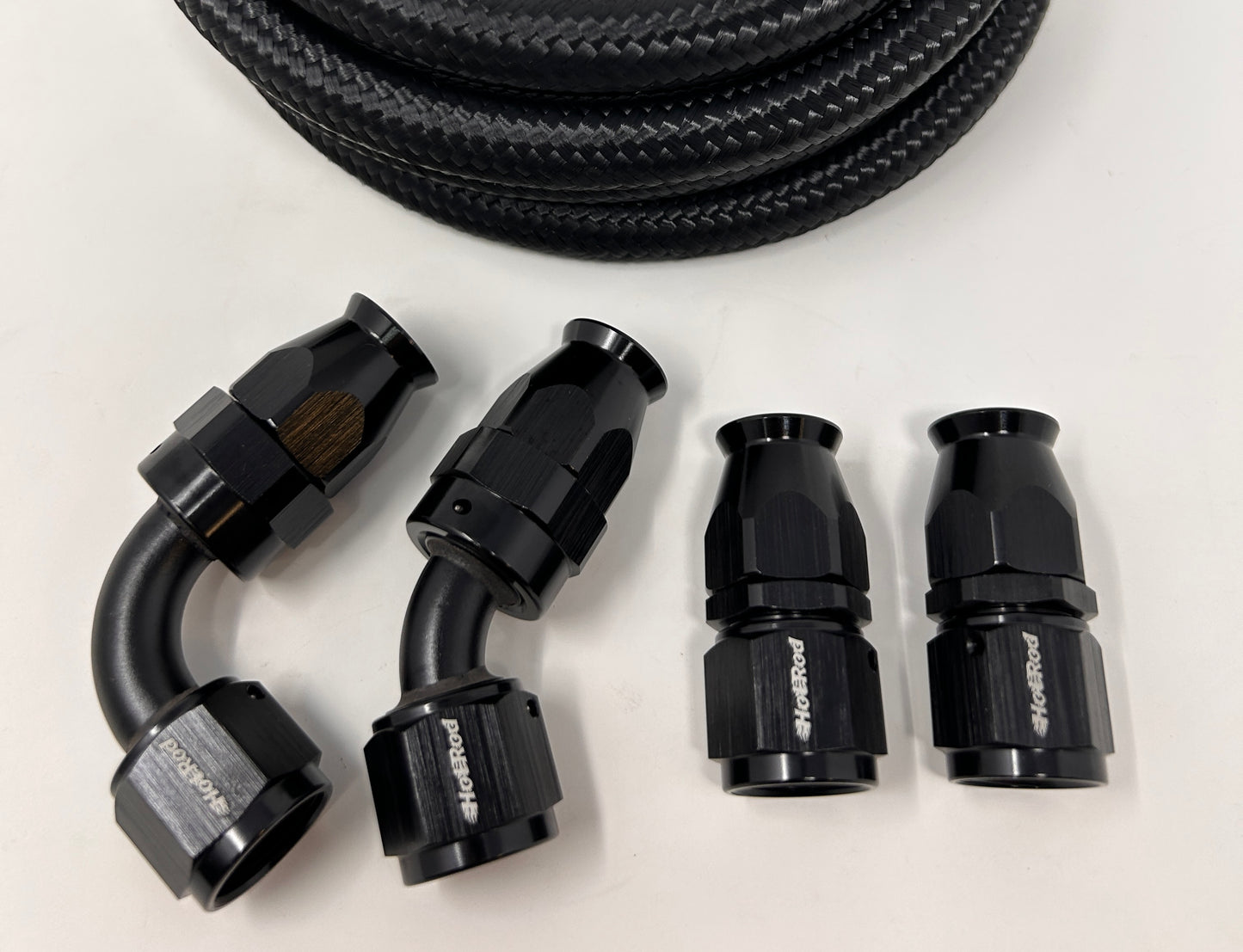 10ft PTFE Hose w/ 4 Fittings Bundle Deal - AN6, AN8, AN10 - Choose your color