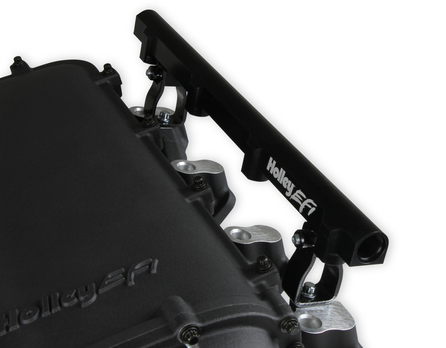 Holley Ultra Lo-Ram Manifold Kit Single Injector- Black - GM LS3/L92