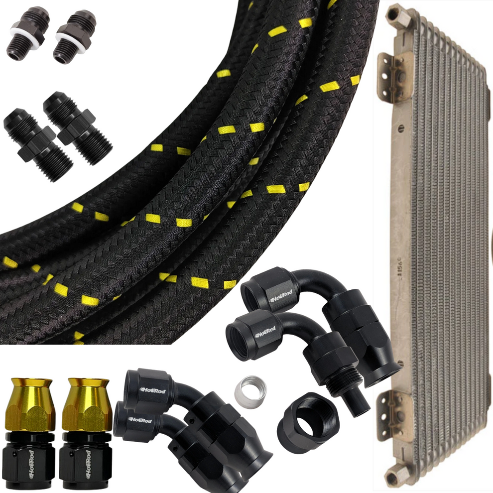 Tru-Cool 40K Transmission Cooler with Install Kit – Hot Rod fuel hose ...