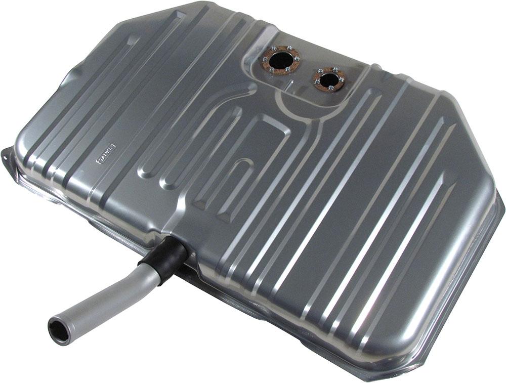 1971-1972 Buick Skylark and GS Notched Corner Gas Tank - For Fuel Injection by Tanks Inc - Hot Rod fuel hose by One Guy Garage