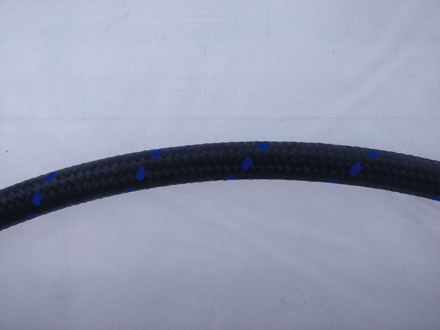 PTFE lined Black Nylon with Blue Check braided hose - AN6, AN8, AN10 - Hot Rod fuel hose by One Guy Garage